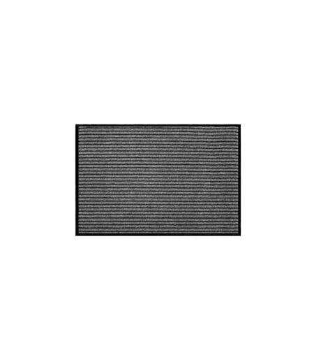 Tapis d'Entrée Anti-Poussière Toscan 80x120cm Noir & Gris