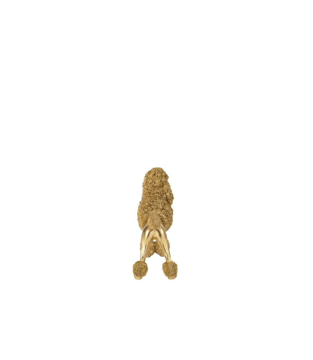 Statuette Caniche Debout Trina 34cm Doré-5