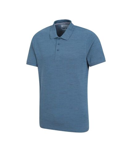 Mountain Warehouse Mens Dawnay Textured Pique Polo Shirt (Blue) - UTMW566