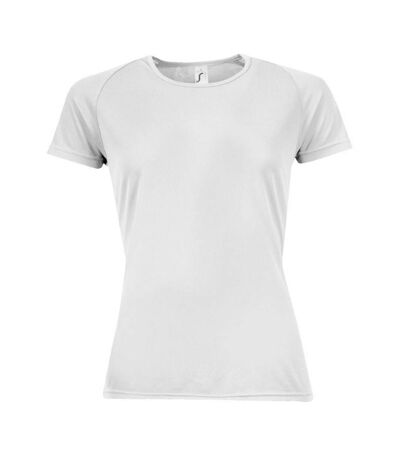 T-shirt de sport femme blanc SOLS