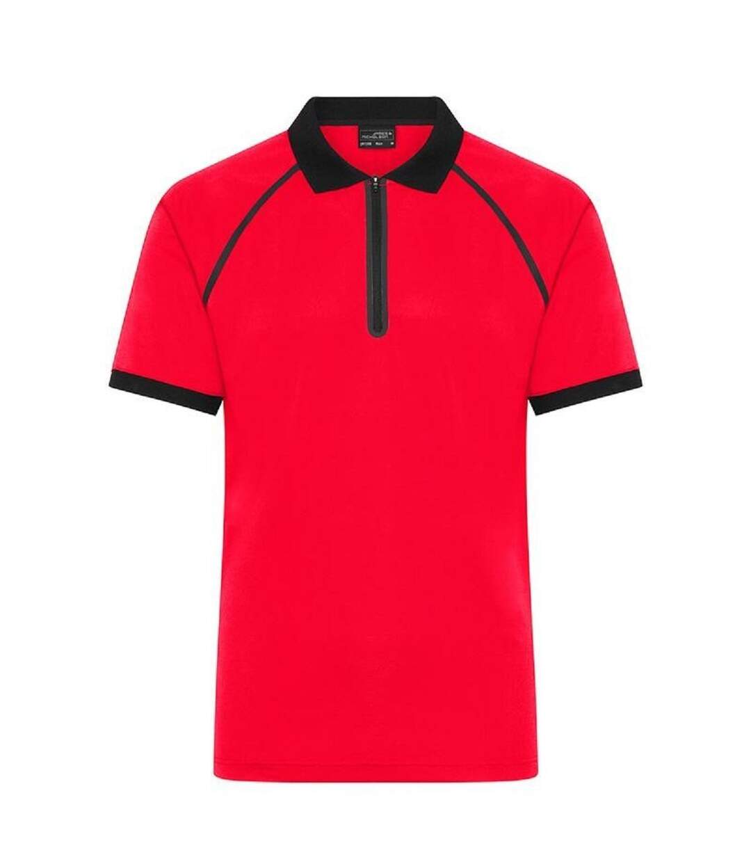 Polo technique zippé - Homme - JN1308 - rouge