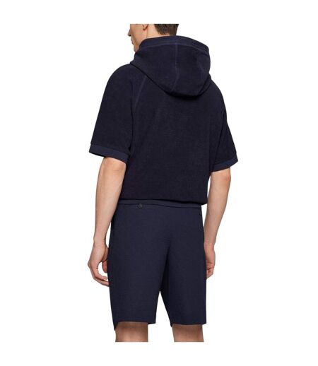 Sweat Manches Courtes Sealy Homme Bleu Foncé Boss