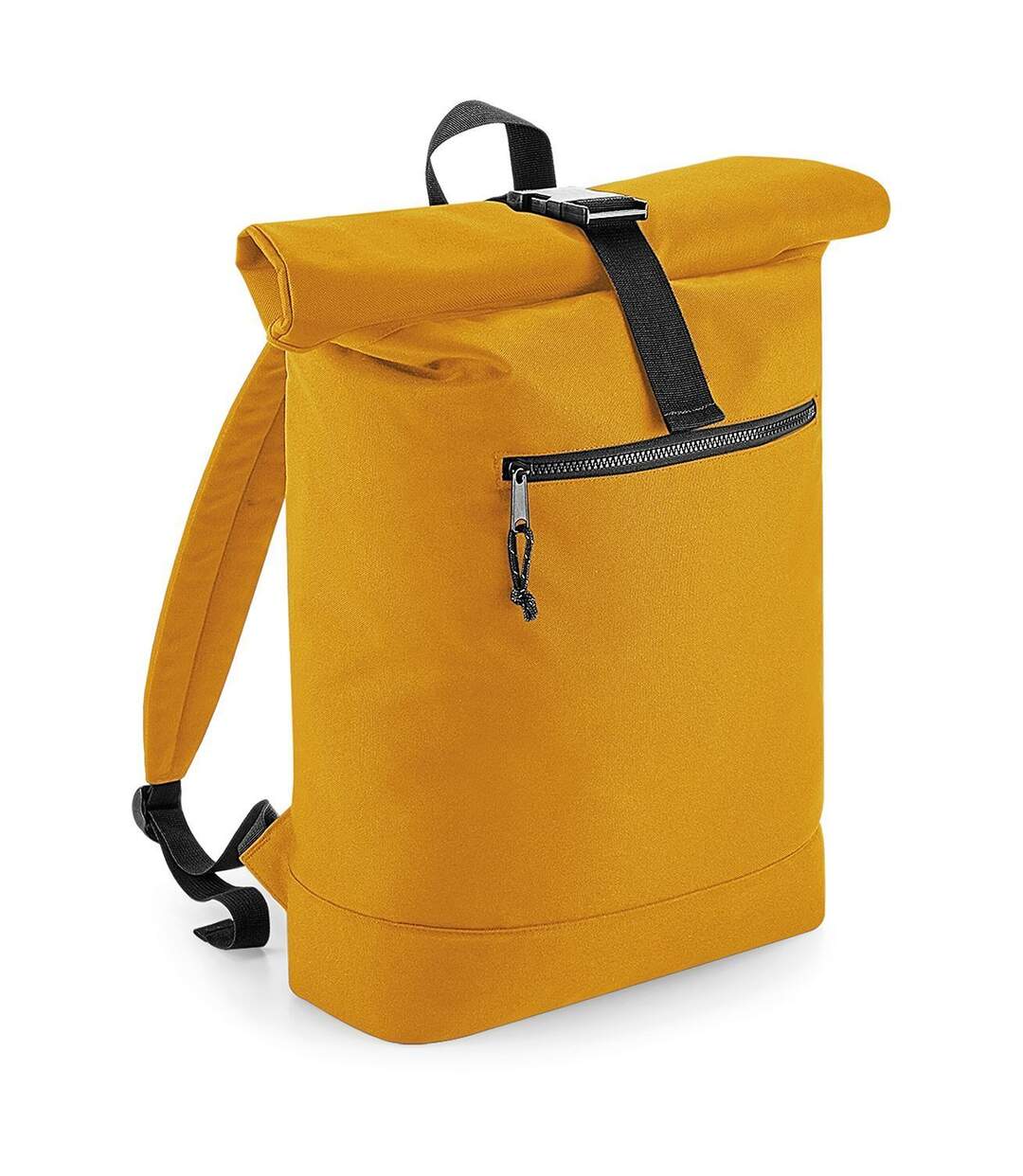 Sac à dos roll-top polyester recyclé - BG286 - jaune moutarde