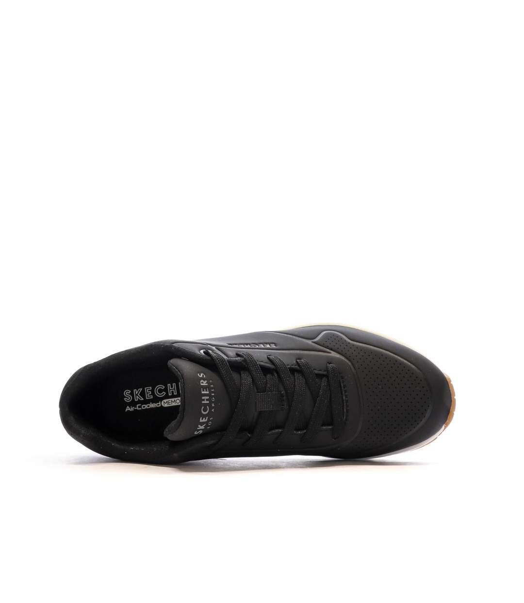 Baskets noires femme skechers uno-4