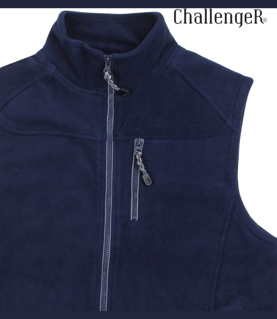 CHALLENGER CHAMBERY1 — Gilet sans manches polaire marine : haute protection thermique-3