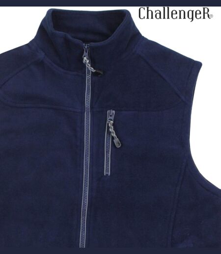 CHALLENGER CHAMBERY1 — Gilet sans manches polaire marine : haute protection thermique