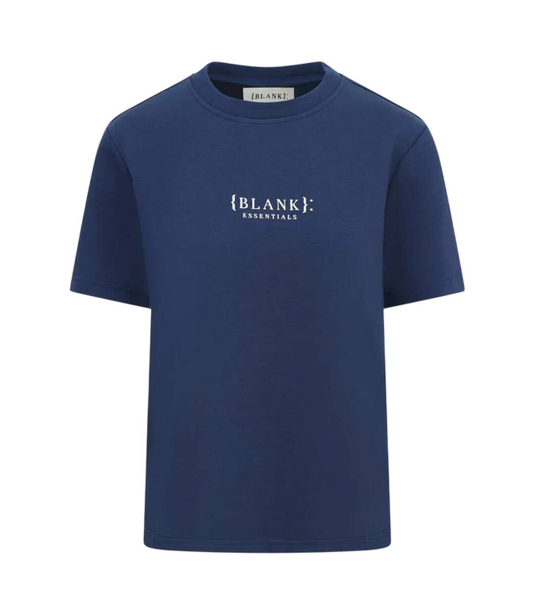 Womens/ladies Essentials Logo Boyfriend T-shirt Navy Blank Essentials-2