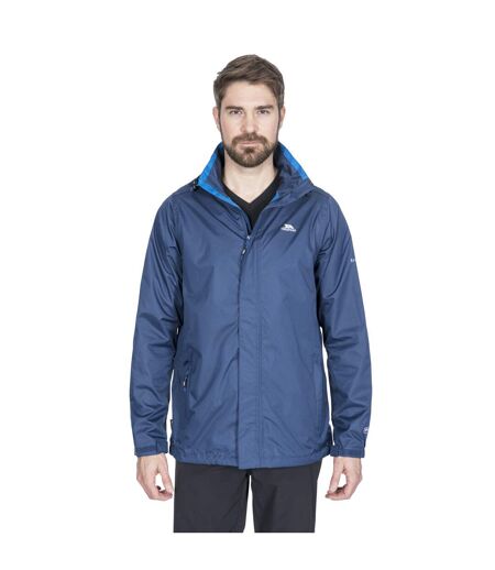 Trespass Mens Fraser II Waterproof Jacket (Navy Tone)