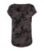 T-shirt Motif/style Camouflage Femme Camouflage Foncé Build Your Brand-1