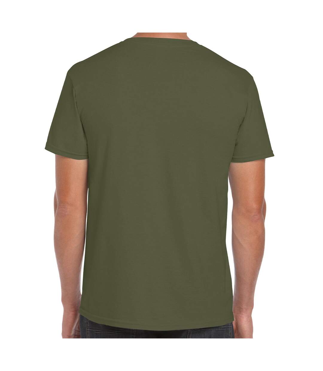 T-shirt Manches Courtes Softstyle Homme Vert Kaki Gildan-3