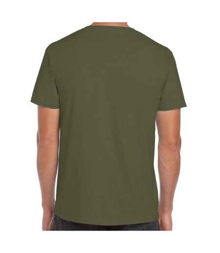 Gildan Mens Soft Style Ringspun T Shirt (Military Green) - UTPC2882
