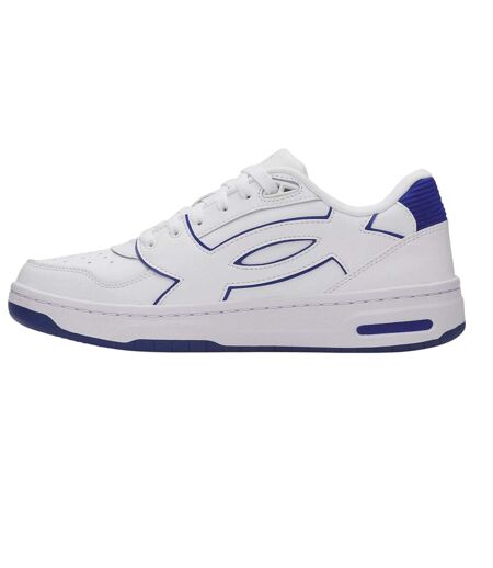 Mens Low Cut Trainers White Royal Blue Under Armour