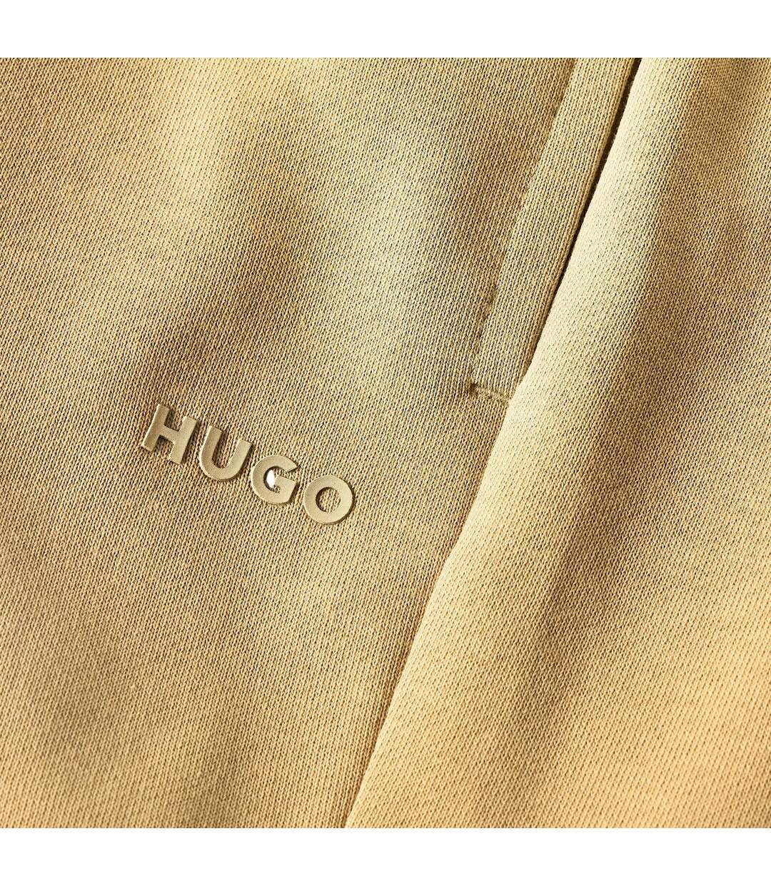 Mens Dayono Plain Shorts Medium Beige Hugo-3