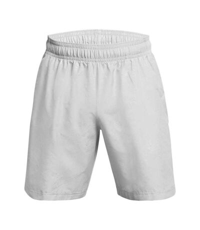 Mens tech woven embossed shorts grey Under Armour