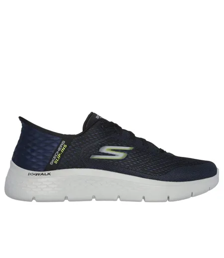 Chaussures De Marche Motif/style Géométrique Go Walk Flex New World Homme Bleu Marine Skechers