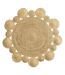 Tapis Déco Rond en Jute Cordou 90cm Naturel-1