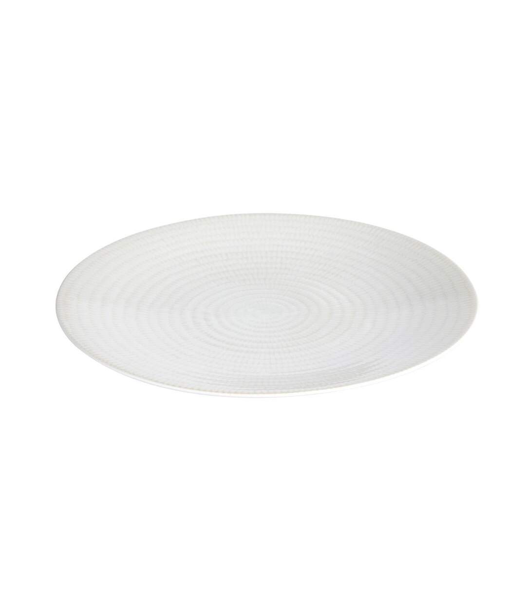 Lot de 6 Assiettes Plates Rice 27cm Blanc-2