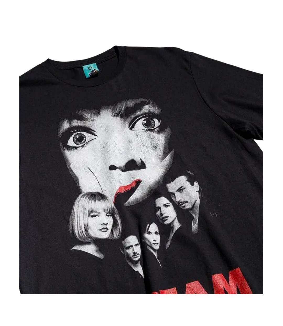 Unisex Adult Movie Poster T-shirt Black Charcoal Scream-3