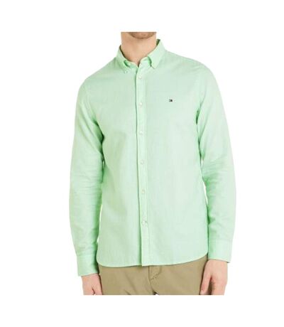 Chemise Vert Homme Tommy Hilfiger Dobby - L