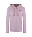 Womens/ladies Heart Logo Full Zip Hoodie Pink Love Moschino-1