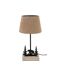 Lampe en métal et bois décor Forêt 1 ours + 2 sapins