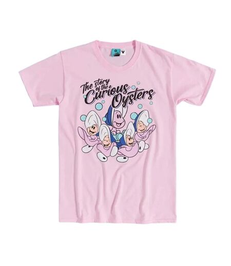 T-shirt The Story Of The Curious Oysters Adulte Rose Alice In Wonderland