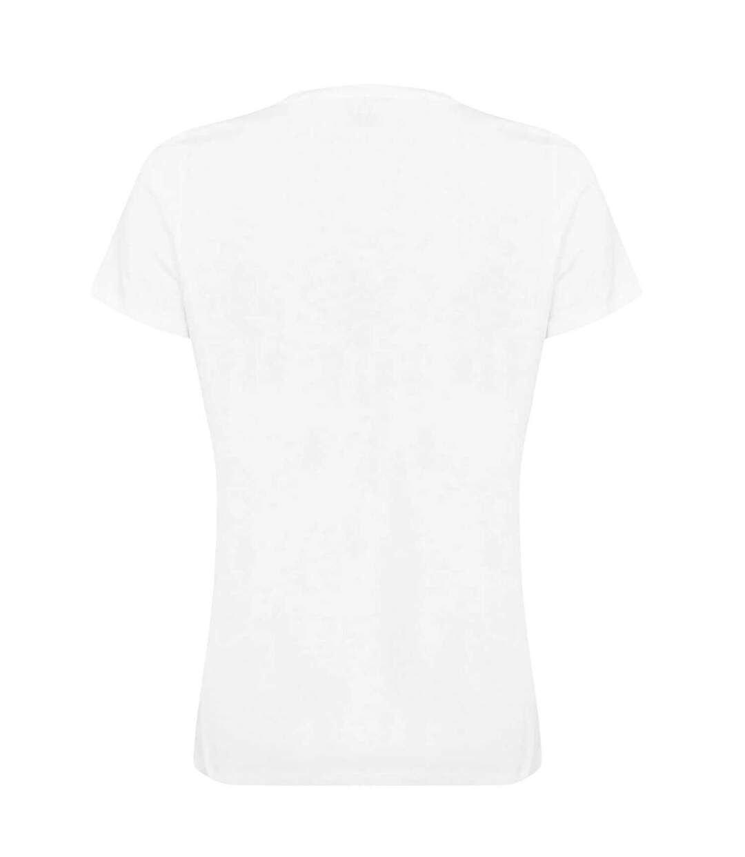 Womens/ladies Diamante Logo T-shirt White Hugo Boss-2