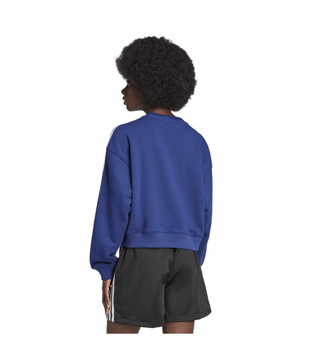 Sweat Motif/style 3 Rayures Femme Bleu Foncé Adidas-3