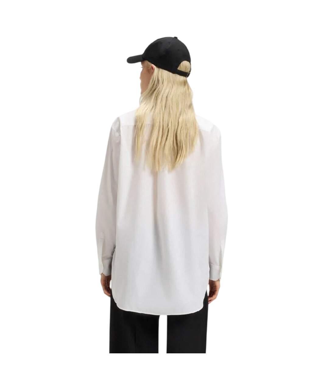 Womens/ladies Oversized Blouse White Hugo-3