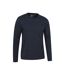 Mens Flint Crew Neck Long-sleeved T-shirt Navy Mountain Warehouse-3