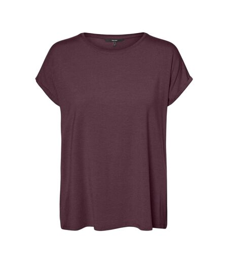 T-shirt Motif/style Uni Ava Femme Bordeaux Vero Moda
