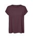 T-shirt Motif/style Uni Ava Femme Bordeaux Vero Moda-2