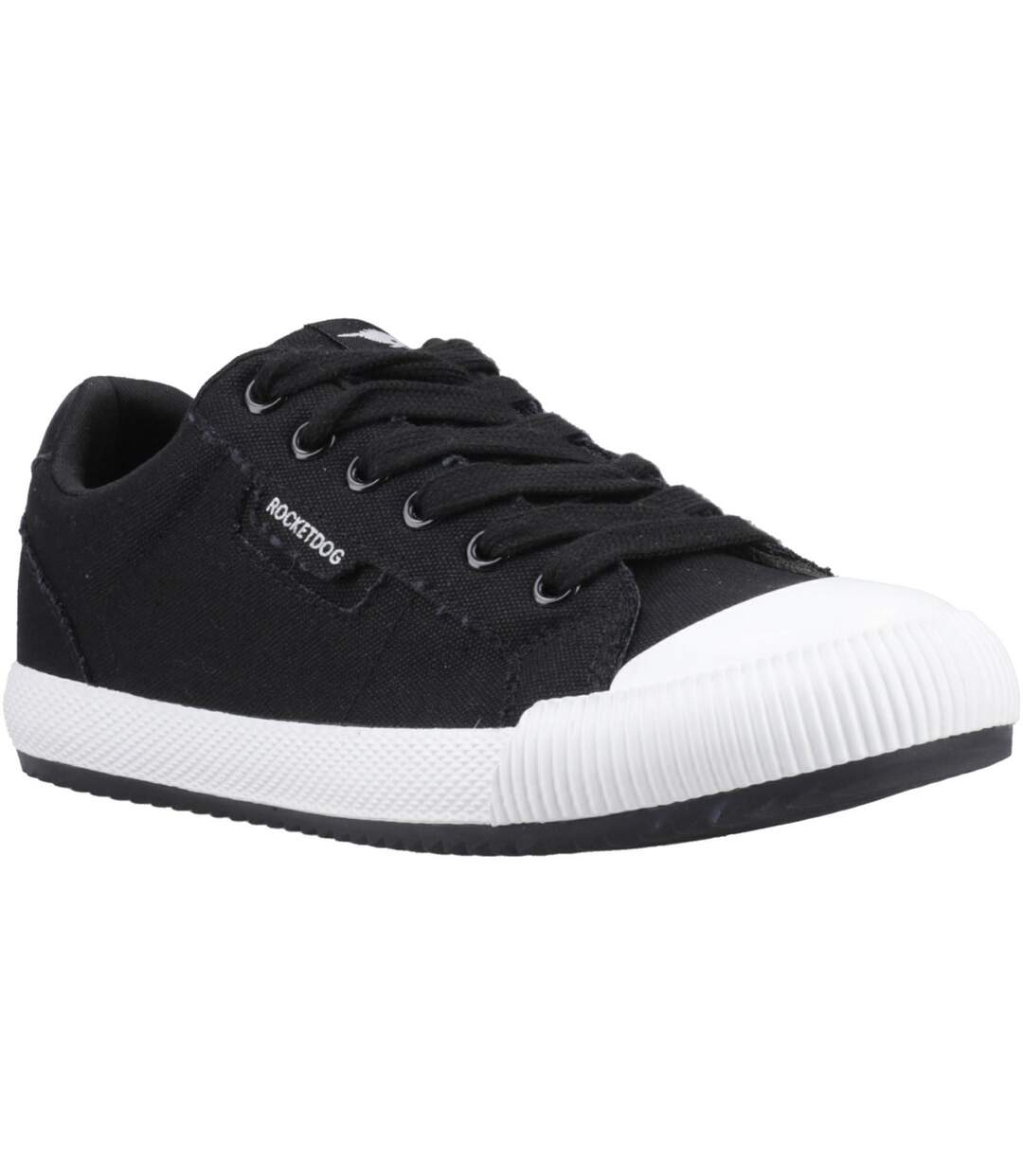 Baskets Motif/style Cerise Femme Noir Rocket Dog-1