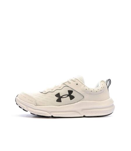 Chaussures de running beige homme under armour charged assert