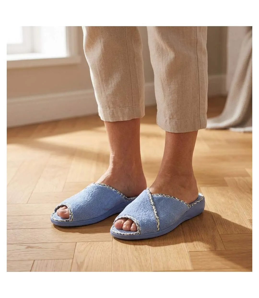 OZABI-Pantoufle Mule Femme Eponge Respirante Fabrication Espagnole, Bout Ouvert-2