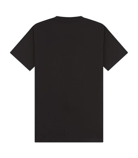 Unisex adult combed ringspun cotton extended neckline tall oversized t-shirt black Casual Classics