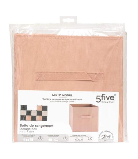 Boîte de Rangement Carrée Mix n'Modul 31x31cm Rose Blush