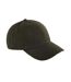 6 Panel Wool Blend Cap Dark Olive Beechfield-1