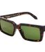 Unisex Adult Warren Sunglasses One Size Havana Green Faded Off White-3