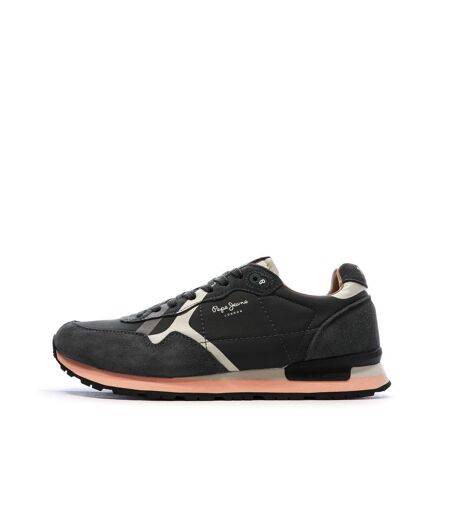 Baskets noir/rose homme pepe jeans brit prints