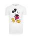 Mens Mickey Mouse Disney T-shirt Blanc MerchCode-2