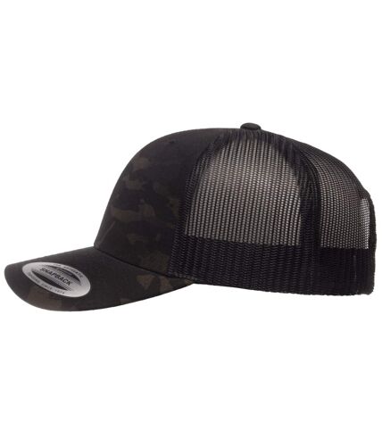 Casquette trucker flexfit multicam noir Yupoong