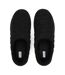 Womens/ladies Quilted Slippers Black Toms-3