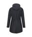 Womens/ladies Cloudburst Textured Waterproof Jacket Black Mountain Warehouse-2