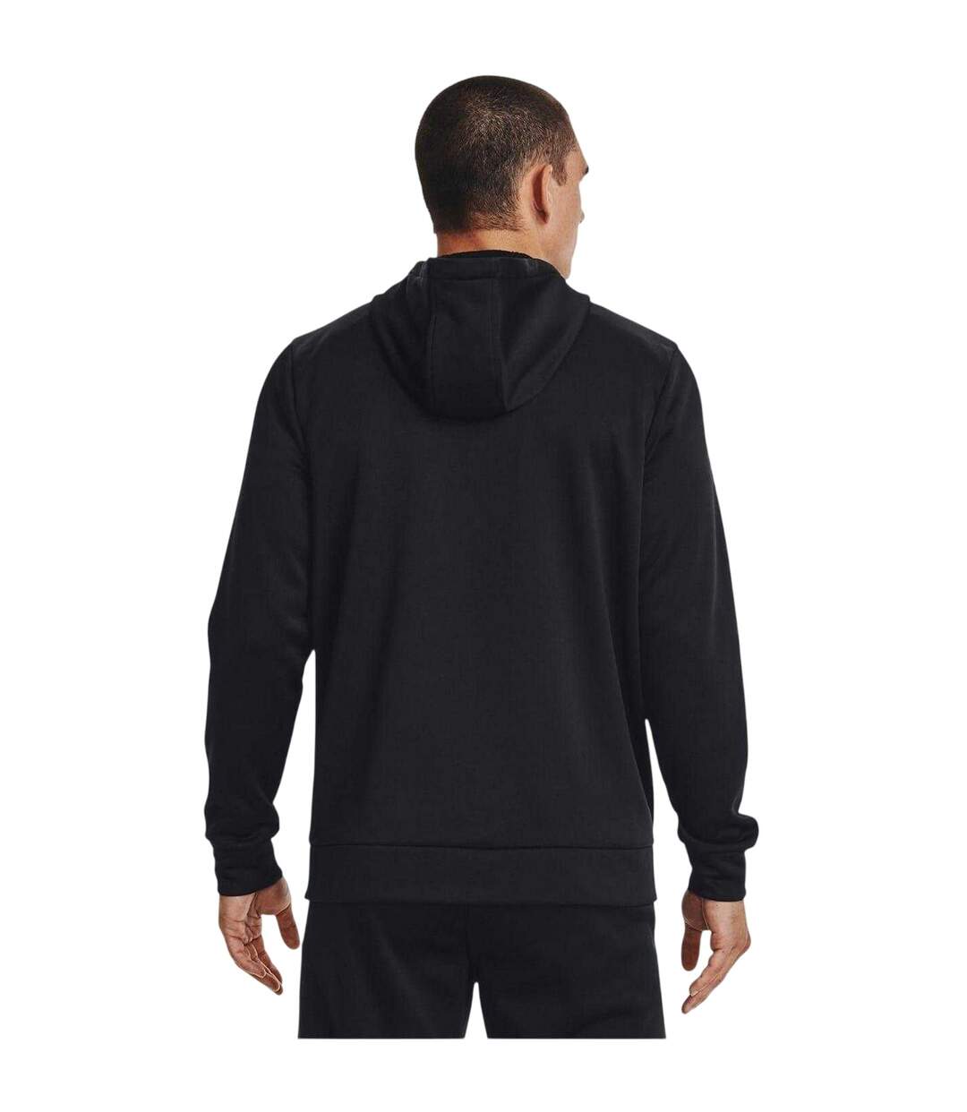 Mens Fleece Full Zip Hoodie Black Under Armour-3