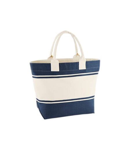 Sac de plage femme taille unique bleu marine / blanc cassé Quadra