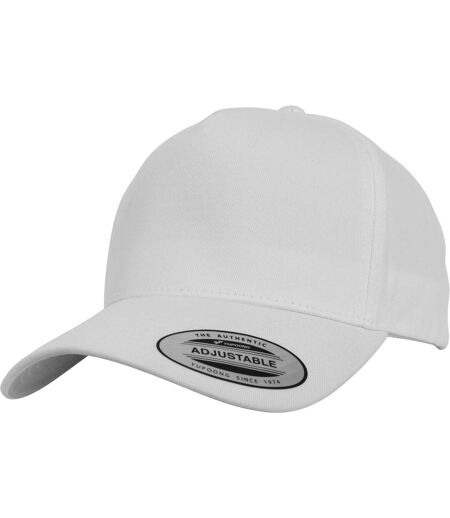 Flexfit by  5 panel classic snapback cap white Yupoong