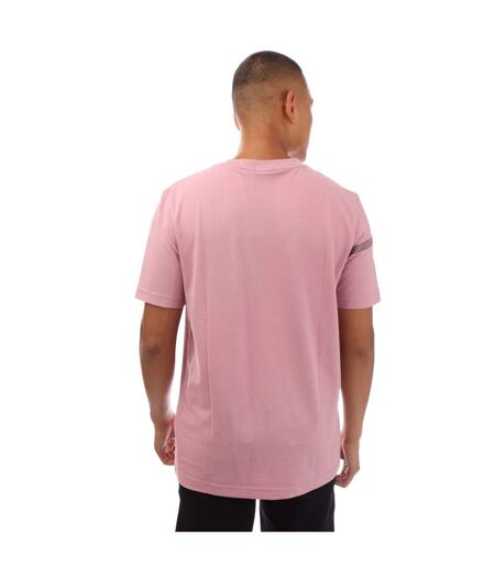 T-shirt Style À Rayures Homme Violet Boss