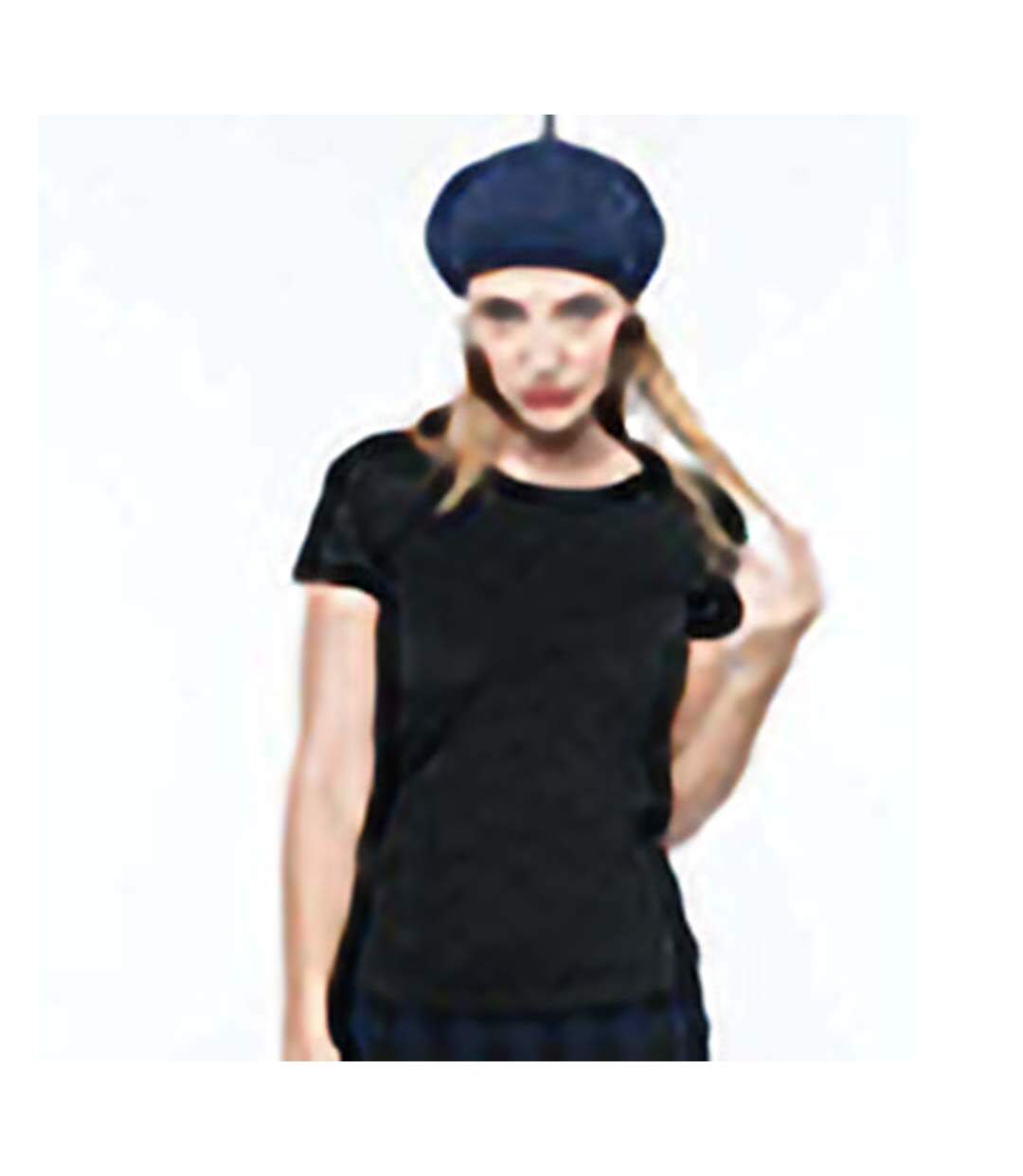 T-shirt col rond femme noir Kariban