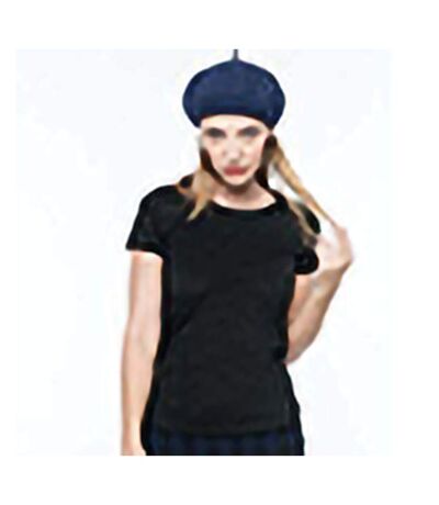 Kariban Womens/Ladies Boat Neck Short Sleeve T-Shirt (Black) - UTRW5620